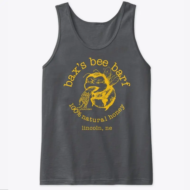 Bee Barf Gold Print