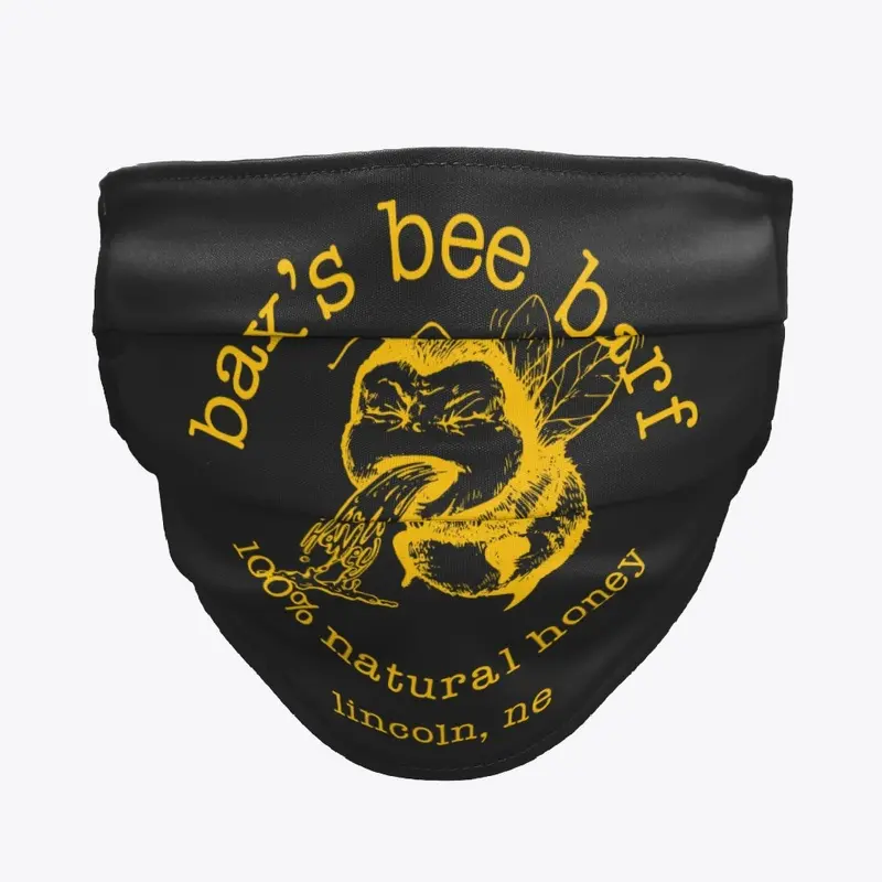 Bee Barf Gold Print