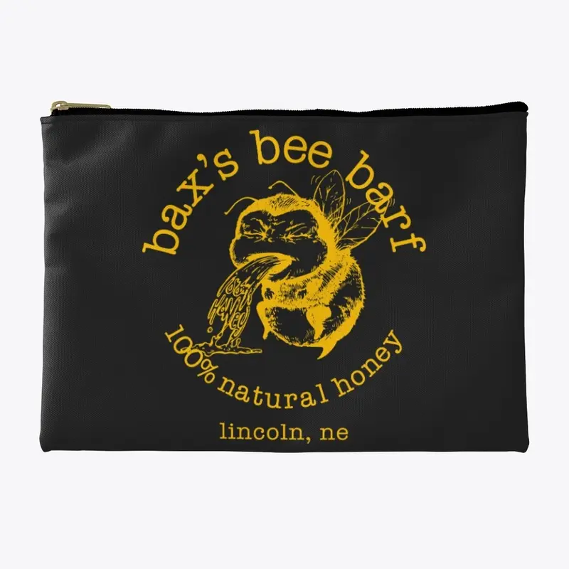 Bee Barf Gold Print